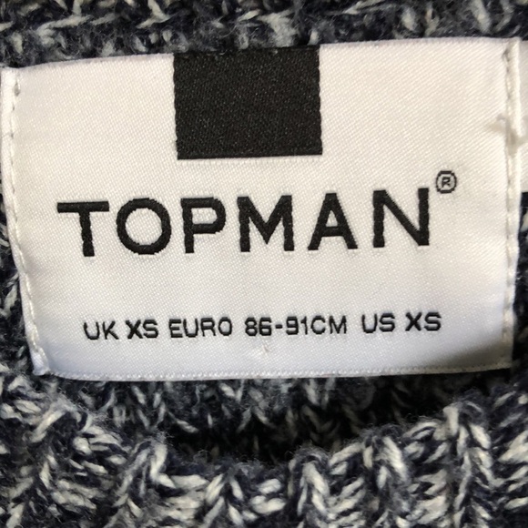 TOPMAN SWEATER SIZE XS 100% POLYESTER - Picture 3 of 5